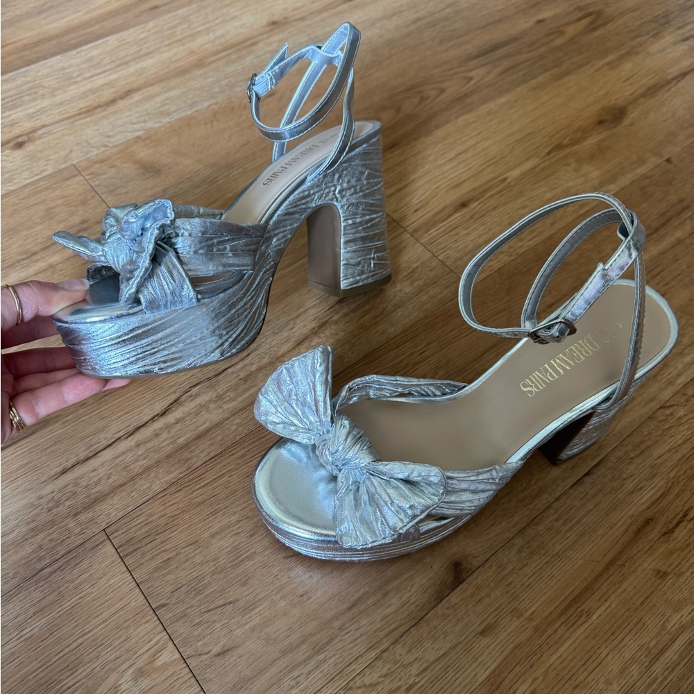 Silver Women's Platform Heels